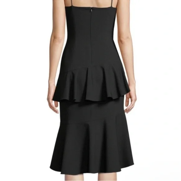 New Black Halo Barbados Slip Dress Ruffle Hem Black dress
size 0 - Picture 3 of 11